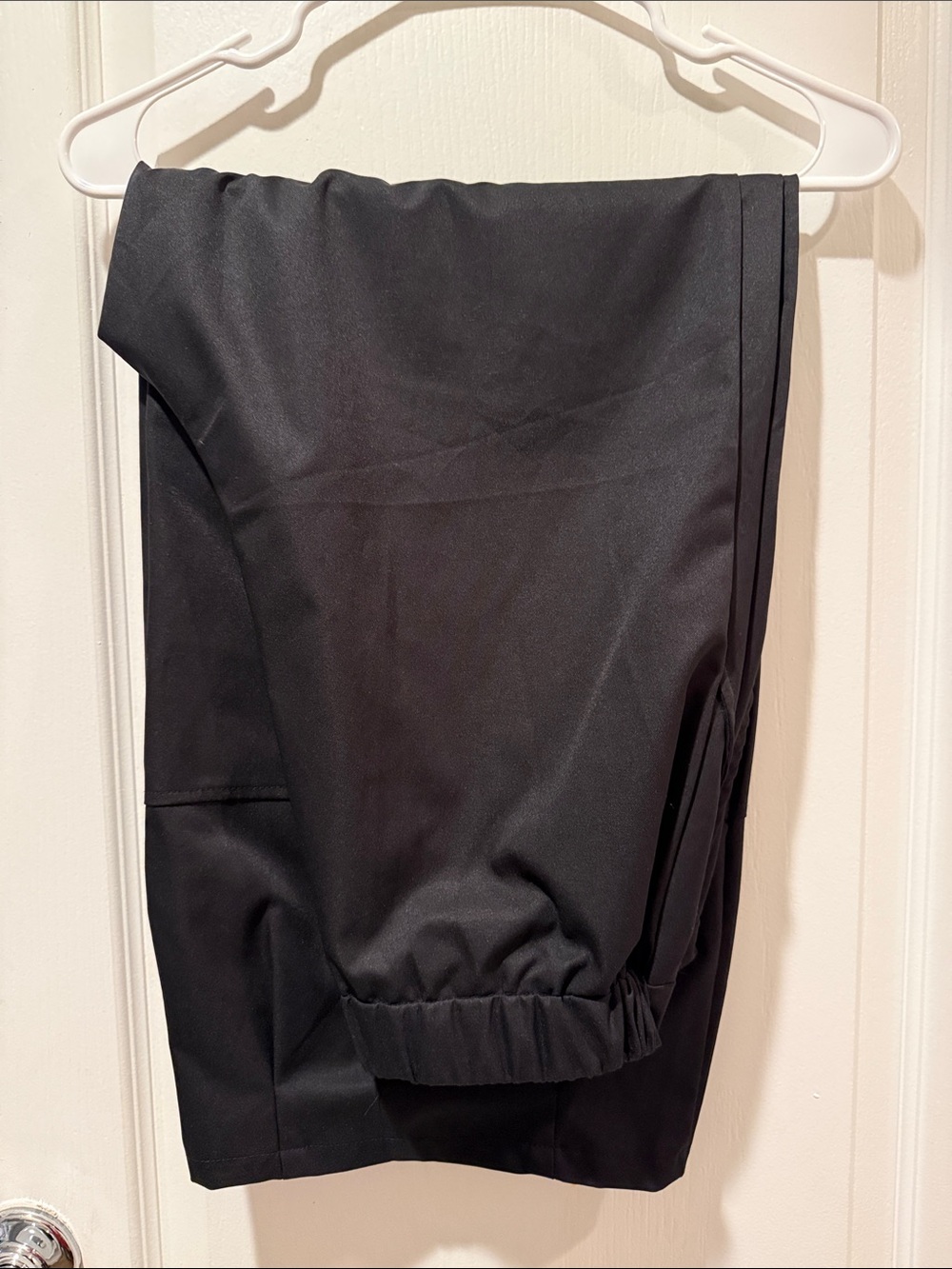Women's Wide Leg Black Pants with Elastic waist